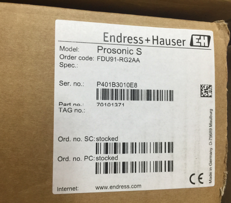 Sensor de nível ultrassônico E+H FDU91-RG2AA